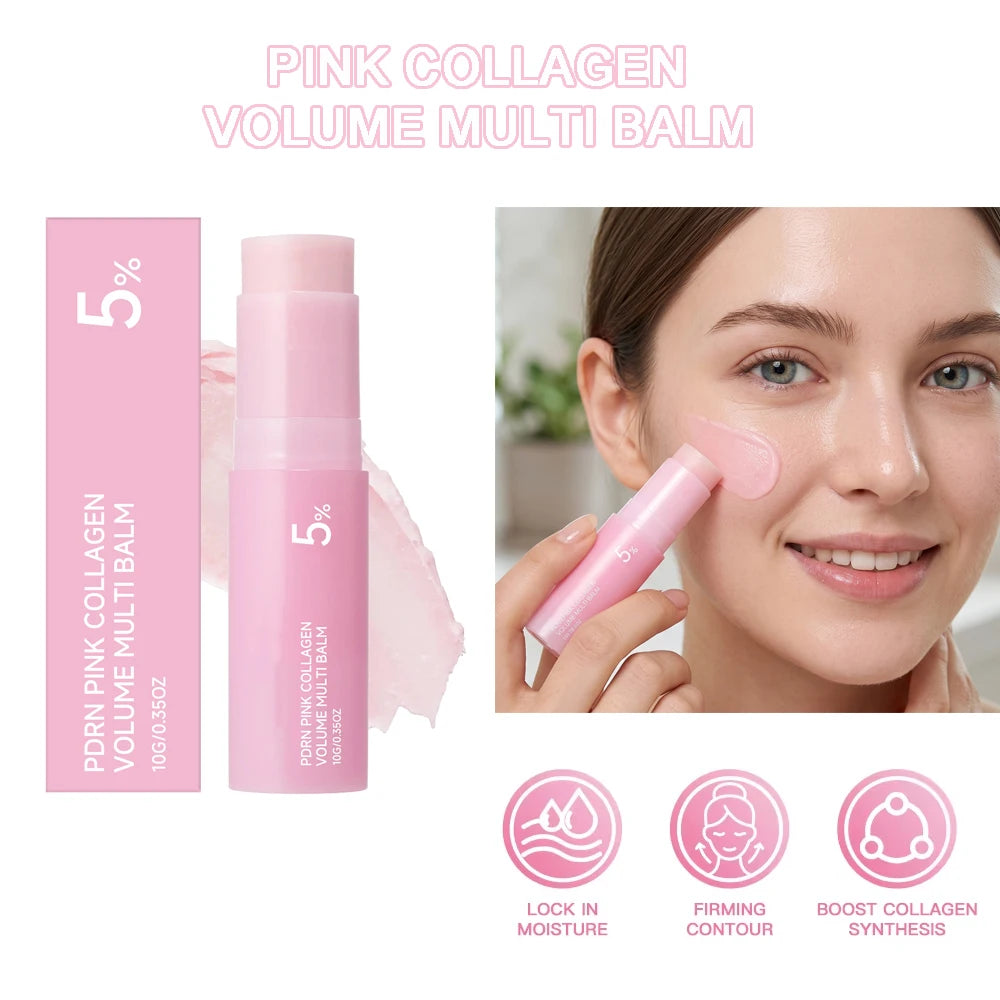 Natural Gentle 5% Volufiline PDRN Collagen Stick Multi Functional Hydrating Plumping Balm For Daily Full Body Skin Maintenance