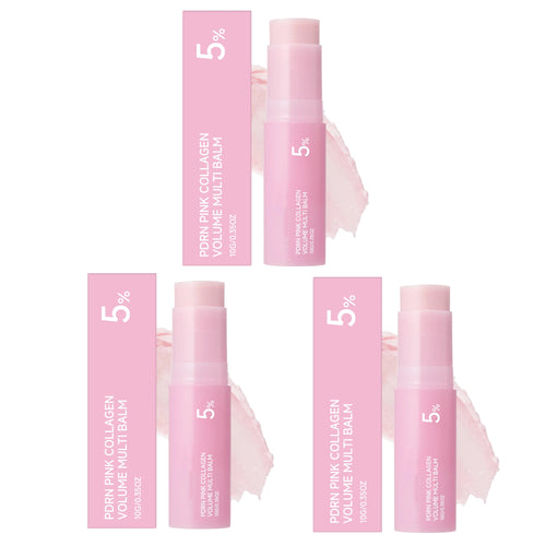 Pink Collagen Balm Stick Firming Deep Hydration Moisturization Collagen Radiant Portable Stick Plump Eye Neck Lines Non-greasy