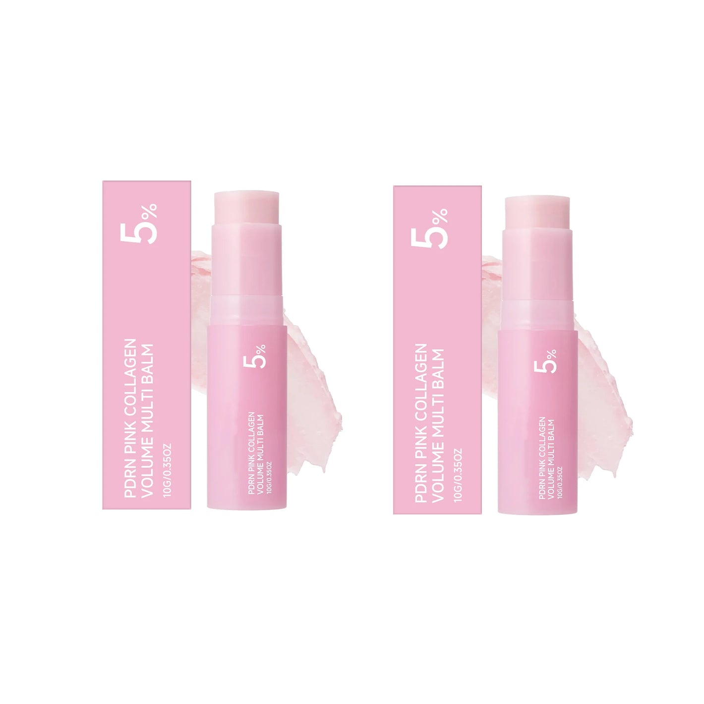 Pink Collagen Balm Stick Firming Deep Hydration Moisturization Collagen Radiant Portable Stick Plump Eye Neck Lines Non-greasy