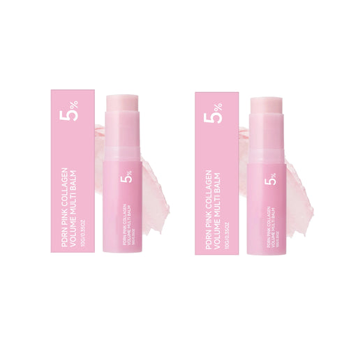 Pink Collagen Balm Stick Firming Deep Hydration Moisturization Collagen Radiant Portable Stick Plump Eye Neck Lines Non-greasy